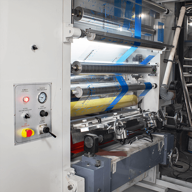 Gwasy-B1 3 Système de moteur 8 Machine d'impression par gravure couleur pour film en 160m/Min